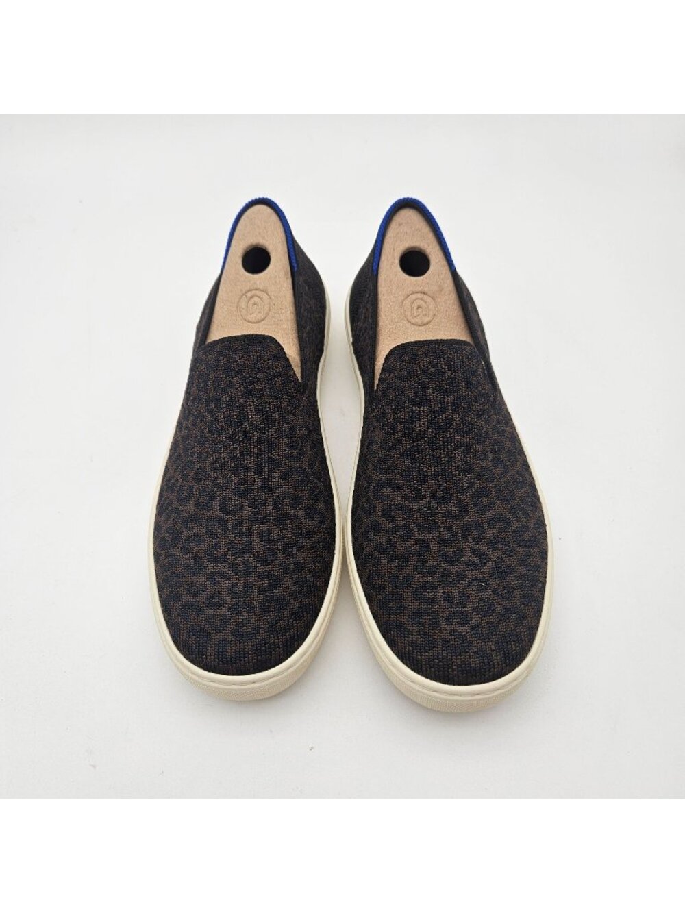 Rothys The Original Slip On Espresso Spot Animal Print Womens Size 7.5 NEW
